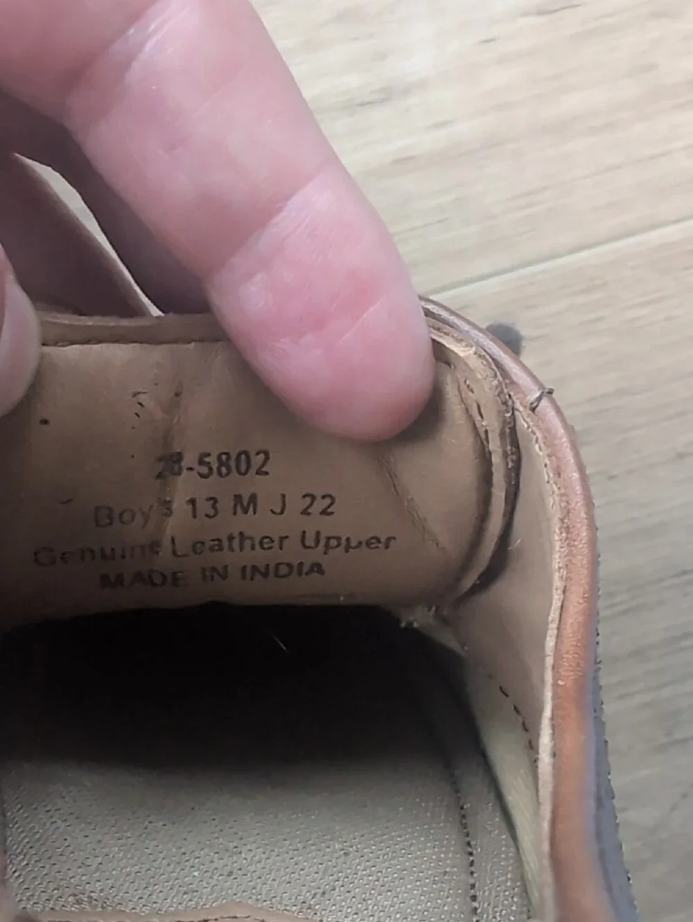 Johnston & Murphy leather wingtip
